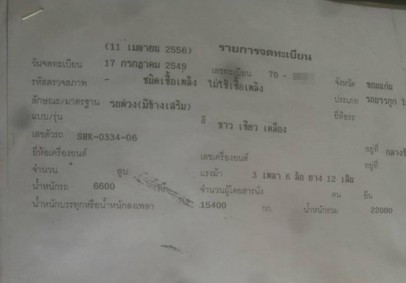 **420,000 บ.ต่อรอง /// ลูกพ่วง3คานเกษตร 7.20ม. ล่อง/ไม่ดั้ม อู่ สหกิจฯ **ขาย ลูกพ่วง ล่อง/ไม่ดั้ม 3คานกระบะเหล็กคอกเกษตร สหกิจฯ สภาพพร้อมใช้งาน ราคาเบาๆ ลูกพ่วง สหกิจฯ แบบรุ่น SHK-303 FD-720 ปี2549/06 3คานแท้ ยาว7.20ม. ช่วงล่างเดิม แน่น คัสซีดี สวย ไม่ปะ