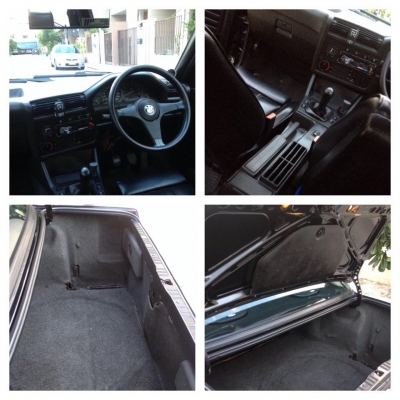 ขายbmw e30 สีดำ4ประตู ไฟท้าย3ชั้น ดิสเบรค4ล้อ แอร์เย็น เซ็นทรัลล็อค ซันรูฟไฟฟ้า พวงมาลัยพาวเวอร์ กระจกไฟฟ้า ไฟหน้าซีนอนสีชา ทะเบียนเต็มพร้อมโอน กทม 1)วิทยุpioneer cd-usb ลำโพง4ตัว  2)พวงมาลัยเปาเล็กbmw โลโก้Mเล็กแท้ติดกะจังหน้า 3)เกจวัดบูสblitz ทามเมอร์fe