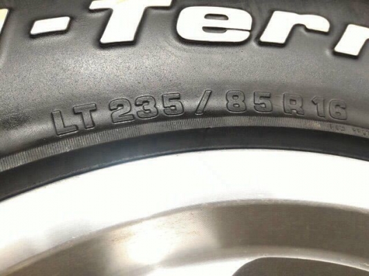 ขายยาง BF ALL 235 x 85 x 16 เฉพาะยางอย่างเดียว ขายยาง BF ALL 235 x 85 x 16 เฉพาะยางอย่างเดียว