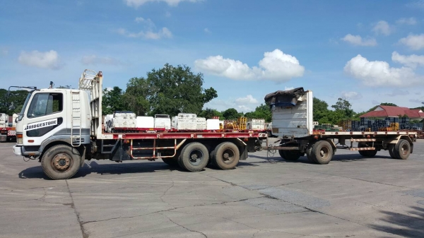 ขายรถบรรทุกพ่วงคอกและพ่วงพื้นเรียบ 18 ล้อ ยี่ห้อ MISHUBISHI FUSO ขายรถบรรทุกพ่วงคอกและพ่วงพื้นเรียบ 18 ล้อ ยี่ห้อ MISHUBISHI FUSO