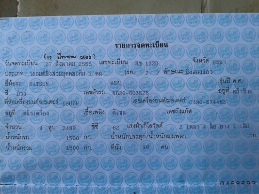 *รถโบราณแท้* สองแถว ดัสสัน รุ่นช้างเหยียบ