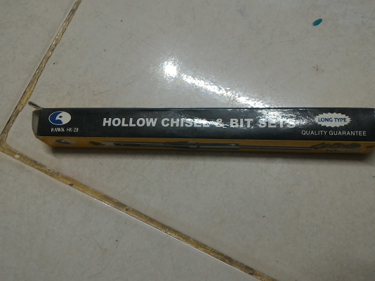 ดอกสว่านเจาะไม้ให้เป็นสีเหลี่ยม ยี่ห้อ HAWK ใช้กับสว่านแท่นหรือสว่านมือได้ดอกเจาะยาว