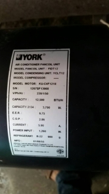 คอยเปลือยเเอร์12500 btuของไหม่ คอยเปลือยเเอร์12500 btuของไหม่