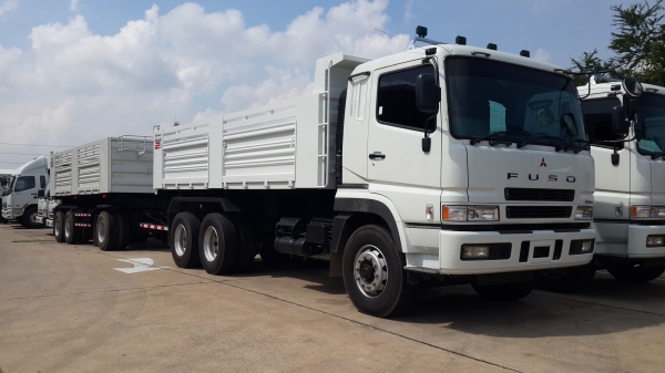 ขายรถ 10 ล้อ FUSO รุ่น FV Shogun 380 แรงม้าพร้อมกระบะ แม่+ลูก