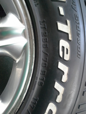 Max + BF All USA. 265/70/16 ปี11 สวยๆ 1ชุด