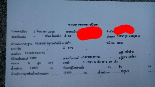 รถฮีโน่ 10 ล้อดั้ม 344 แรงม้า. ปี 55   สนใจติดต่อ  081 - 6079515