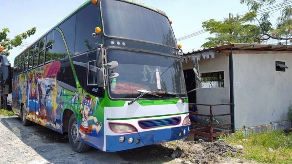 ขาย ด่วน บัสพัดลม สภาพ 90\% วิ่งงานทุกวัน พร้อมโอนตามรูป