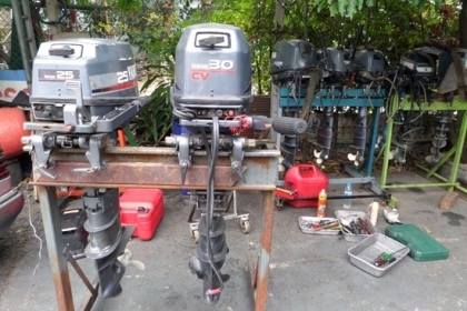 ขาย เครื่องเรือYAMAHA 30 CV  2 จังหวะ หาง 21 สภาพพร้อมใช้ติดง่ายเดินดี ราคา 39,000