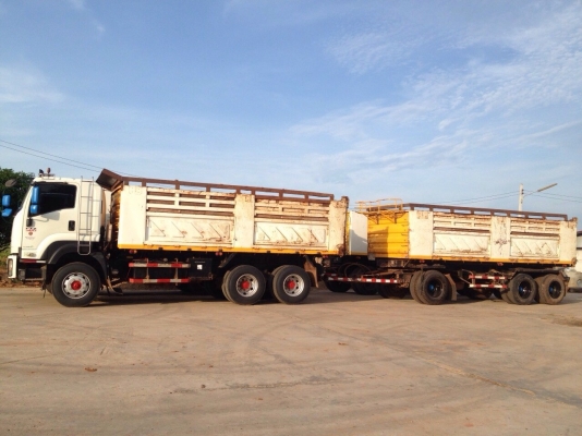 ขายด่วน รถสิบล้อพ่งดั้มพ์ แม่ลูก. Isuzu. Dega 360. ปี53. พร้อมใช้งาน