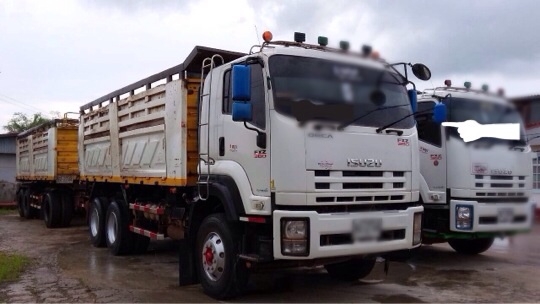 ขายด่วน รถสิบล้อพ่งดั้มพ์ แม่ลูก. Isuzu. Dega 360. ปี53. พร้อมใช้งาน