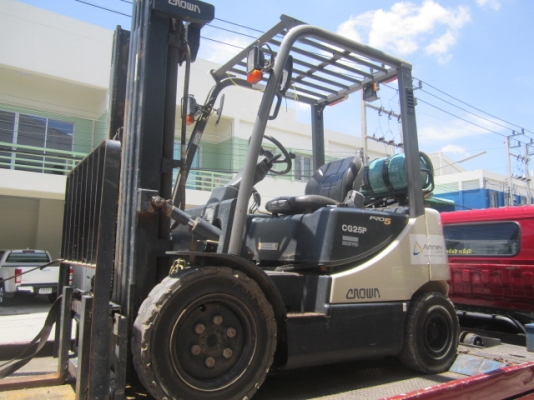 นาทีทองงง CROWN Fork-Lift ติดแก๊ส LPG รับโหลด 2.5 ตัน สูง 3 เมตรกว่า ซื้อมือหนึ่งจากศูนย์ Crown Thailand มีศูนย์ซ่อมและอะไหล่