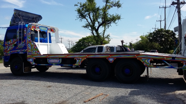 ขายรถ 10 ล้อ เทลรเลอร์รถเกี่ยว ISUZU เดก้า เครื่อง 6HE=195 แรงม้า