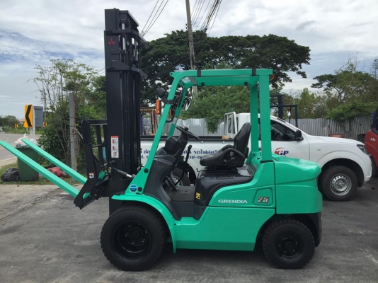 ขาย ฟอล์คลิฟต์ 2.5 ตัน MITSUBISHI FD25NT รุ่นใหม่ล่าสุด เสา 4 เมตร งาฮิ้งฟอล์ค