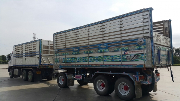 ขายรถพ่วง 22 ล้อ แม่.ลูก HINO 320 แม่ปี.48 ลูกปี.55 ราคา.2150000 ต่อรอง ขายรถพ่วง 22 ล้อ แม่.ลูก HINO 320 แม่ปี.48 ลูกปี.55 ราคา.2150000 ต่อรอง