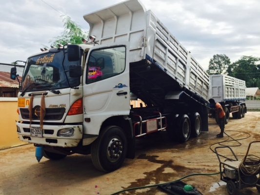 ขายรถพ่วง 22 ล้อ แม่.ลูก กระบะเหล็กดั้ม HINO 320 ปี.50 รถสวย ยางเต็ม ราคาแค่.2100000 สนใจโทรด่วน