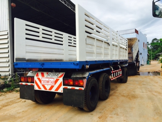 ขายรถพ่วง 22 ล้อ แม่.ลูก กระบะเหล็กดั้ม HINO 320 ปี.50 รถสวย ยางเต็ม ราคาแค่.2100000 สนใจโทรด่วน