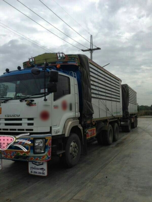 ขายรถพ่วง 22 ล้อ แม.ลูก กระบะเนียมคอกเกษตรดั้ม อู่.ซุ่นชัย ISUZU 360 ปี.56 รถสวยมาก ราคา.2900000 สนใจรีบจองด่วน