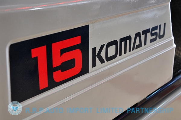 ขายรถโฟล์คลิฟท์มือสอง KOMATSU รุ่น FG15-15 ราคา 135,000 บาท นำเข้าจากประเทศญี่ปุ่น 100\% ไม่เคยใช้งานในประเทศไทย