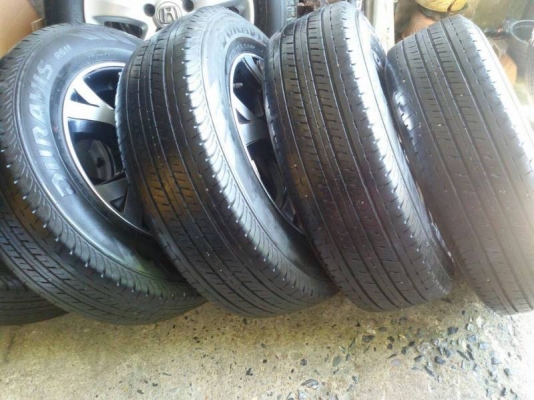 ล้อ TRD ขอบ 16 พร้อมยาง 215 65 16  bridgestone ปี 13 ชุดล่ะ 10,500