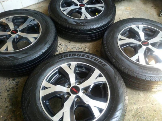 ล้อ TRD ขอบ 16 พร้อมยาง 215 65 16  bridgestone ปี 13 ชุดล่ะ 10,500