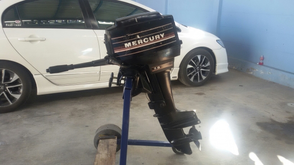 MERCURY USA 7.5HP สวยๆ เครื่องสวย เดินเบาปกติ นิ่มๆ