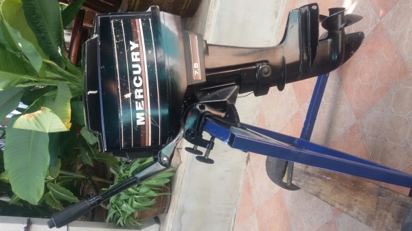 MERCURY USA 7.5HP สวยๆ เครื่องสวย เดินเบาปกติ นิ่มๆ