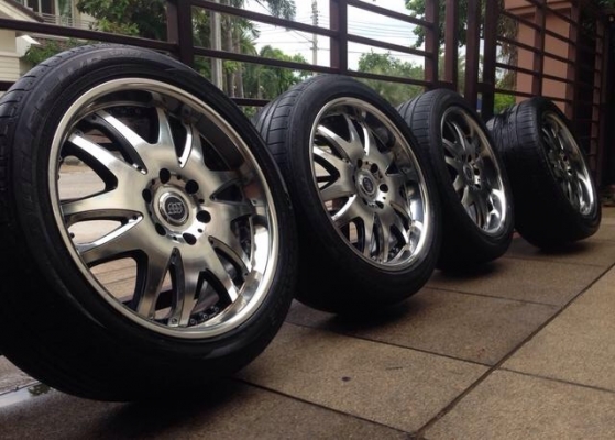 ล้อINFINITY ขอบ20 6รู139 กว้าง 9นิ้ว off+20 พร้อมยาง Bridgestone ดอกเต็ม