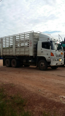 ขายรถบรรทุก 10 ล้อดัมพ์ HINO MEGA 330 แรงม้าปี 2555 ไมล์ 3 แสน มีระบบลากพ่วง ราคา 1850000