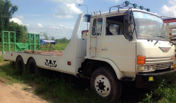 เทนเลอร์10ล้อ1เพลา HINO KT-185หางพับไฮฯขนย้าย รถเกี่ยว **ขาย เทนเลอร์ HINO KT-185 10ล้อ1เพลา หางปลาขึ้นรถเกี่ยวข้าว หางต่อใหม่ พร้อมใช้ ราคาเบา HINO KT920 วางเครื่อง/เกียร์ HO7C-185แรง (ใบคุม) เครื่องดี แห้ง แน่นดี เกียร์ดี เข้าง่าย