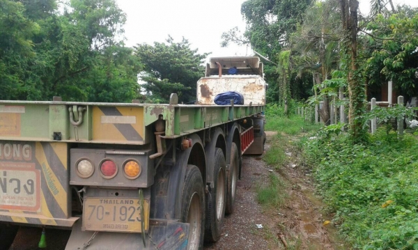 หางพ่วง3เพลาพื้นเรียบ