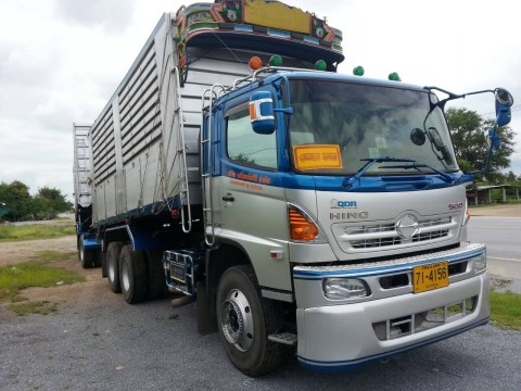 นางฟ้าแม่ลูกอ่อน สิบล้อ HiNO 344 ปี57 พ่วงแม่ลูก3คาน ดั้มค็อกสูง  ทะเบียนพร้อมโอน ราคา 2,950,000บ รถสภาพเยียมสวยมาก ครับ
