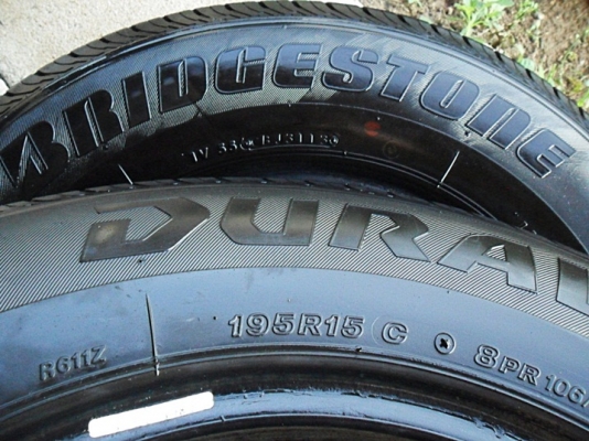 ยางกระบะขอบ15 บริดสโตน195-R15ลงพื้นปี14 (4เส้น 3,400บ) ยางกระบะขอบ15 บริดสโตน195-R15ลงพื้นปี14 (4เส้น 3,400บ)