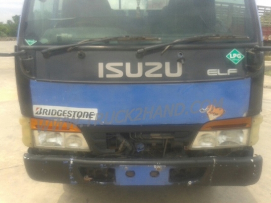 รถบรรทุก 6 ล้อ ISUZU NKR 120 แรงม้า เครื่อง 4HF1 ติดแก๊ส LPG