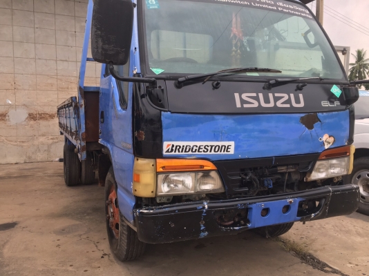 รถบรรทุก 6 ล้อ ISUZU NKR 120 แรงม้า เครื่อง 4HF1 ติดแก๊ส LPG