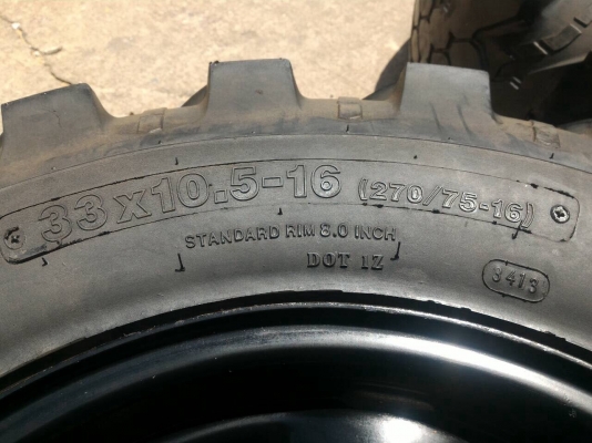 ขายล้อวีโก้ พร้อมยาง  MUD  33 x 10.5 x 16  ปี 13