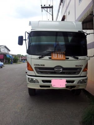 Hino 500 Fm8j กระบะดั้มพ์ 2 เพลา. กระบะต่อใหม่  ราคาถูกมาก ปี51 6x,xxx กม