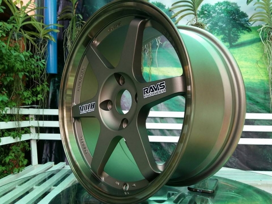 ขายล้อใหม่ TE37 ก้านตรงขอบ17X8 +35 4H114.3 สีน้ำตาล