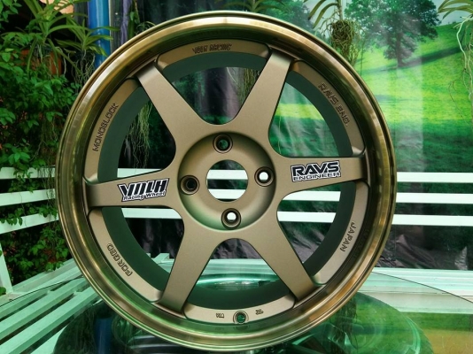 ขายล้อใหม่ TE37 ก้านตรงขอบ17X8 +35 4H114.3 สีน้ำตาล