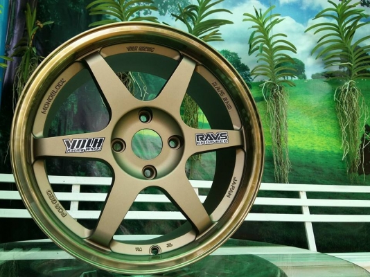 ขายล้อใหม่ TE37 ก้านตรงขอบ17X8 +35 4H114.3 สีน้ำตาล