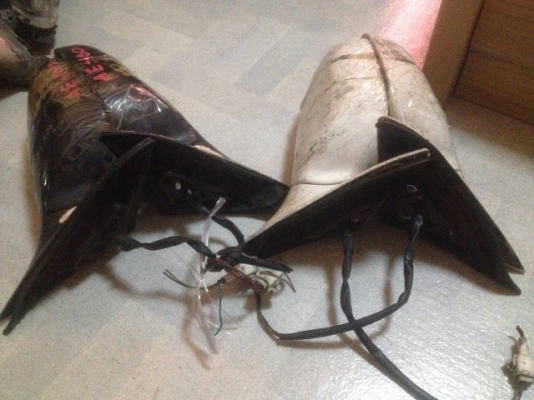 กระจกมองข้าง AE100 ปรับไฟฟ้าของเก่าญี่ปุ่นคูละ