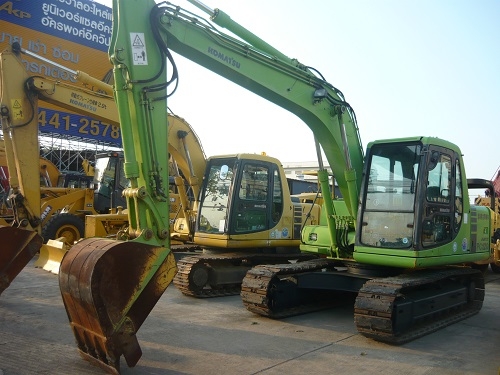 รถขุด Komatsu PC120-6ZE เพิ่งเหยียบถึงไทย รถเก่านอก นำเข้าจากญี่ปุ่น สภาพเดิมๆ