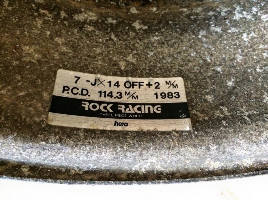 ขายล้อรังผึ้ง ROCK RACING 2 ชิ้นแท้ 14x7 +2 4/114.3 ประมูลจากญี่ปุ่น