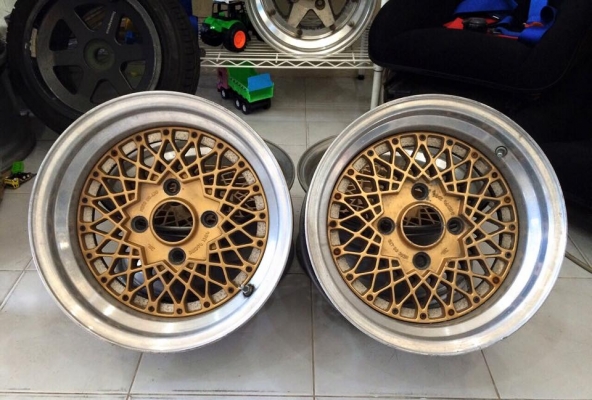 ขายล้อรังผึ้ง ROCK RACING 2 ชิ้นแท้ 14x7 +2 4/114.3 ประมูลจากญี่ปุ่น