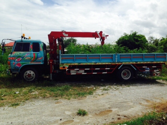 รถเครนมือสอง/ Hino FD178B/ เครื่องยนต์ HO7C-D18916 ติดเครน 3.7 ตัน