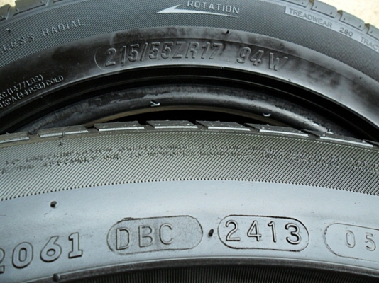 ยางขอบ17  Maxxis 215-55-R17ลงพื้นปลายปี13(4เส้น2,400บ)