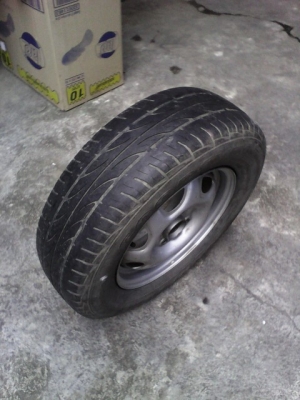 กระทะเหล็กพร้อมยางรถเก๋ง ขอบ 13