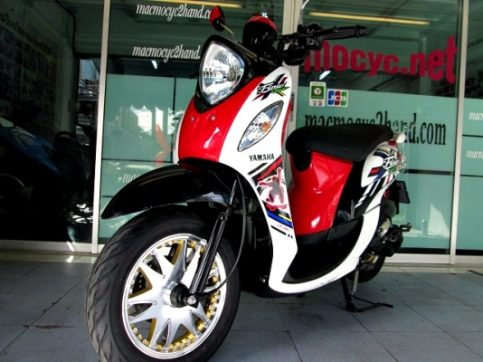 fino i สีดำแดง ล้อแมกซ์แต่ง ลาย VIP ยางจุ๊บเลส ของใหม่ รถเดือน ธันวาคม ปี 57 ไมล์ 5 พันโล แถม 3 รายการ 33900