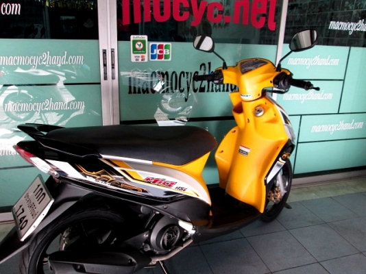 MIO 115 i สีเหลืองดำ  ตัวท๊อป ล้อแมกซ์ รถเดือน ธันวาคม ปี 55 ไมล์ 8 พันโล แถม 3 รายการ  25900