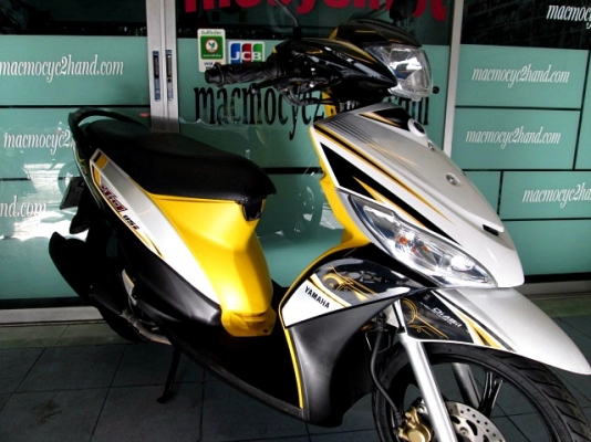 MIO 115 i สีเหลืองดำ  ตัวท๊อป ล้อแมกซ์ รถเดือน ธันวาคม ปี 55 ไมล์ 8 พันโล แถม 3 รายการ  25900