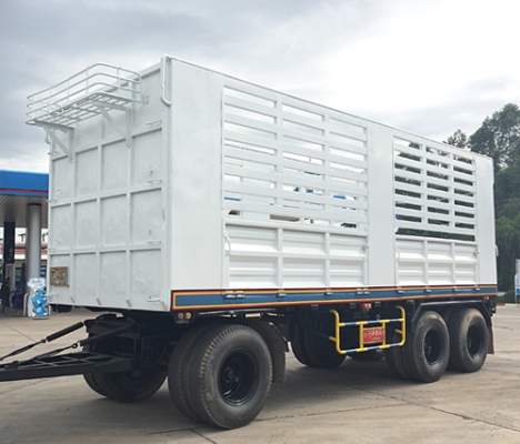 ขายรถพ่วง22ล้อ ISUZU DECA 320 ยูโรทู กระบะเหล็กไม่ดัมพ์ คอกสูงอู่สหกิจ เครื่องเดิม เกียร์เดิม